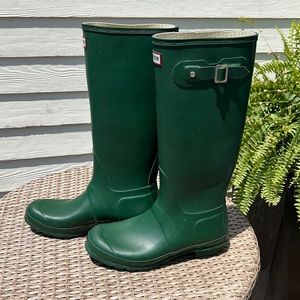 Hunter Womens Original Tall Rain Boots, Size 10